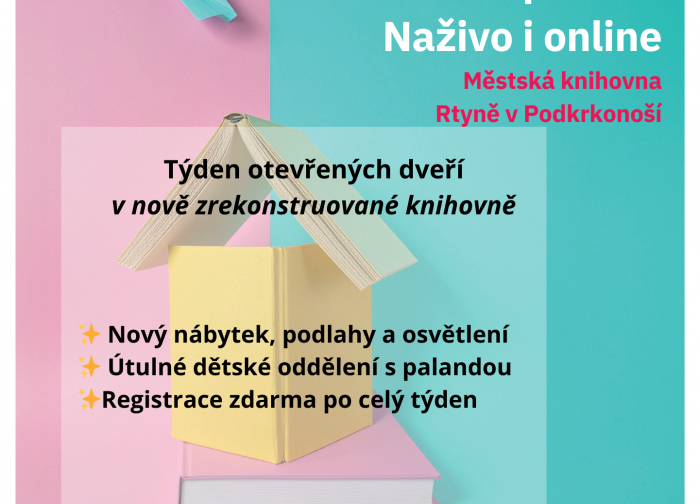 Pozvánka na týden otevřených dveří v knihovně